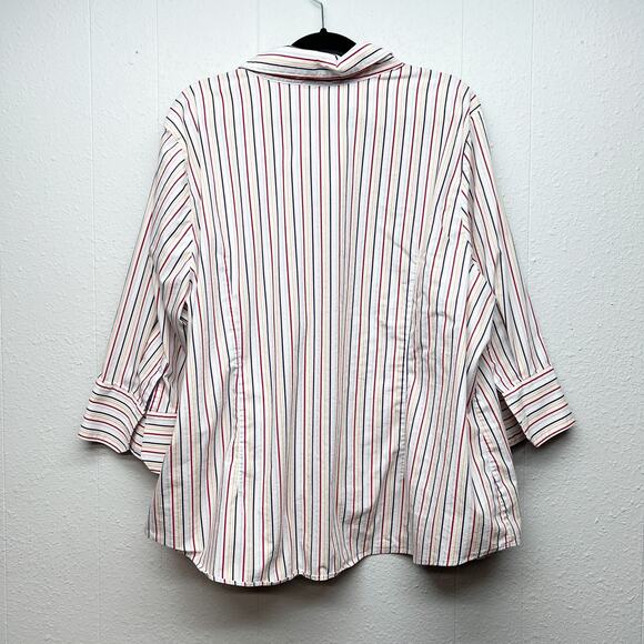 George Womens Shirt 26/28W Cotton Stretch Business Workwear Office Career Dressy - Picture 6 of 10